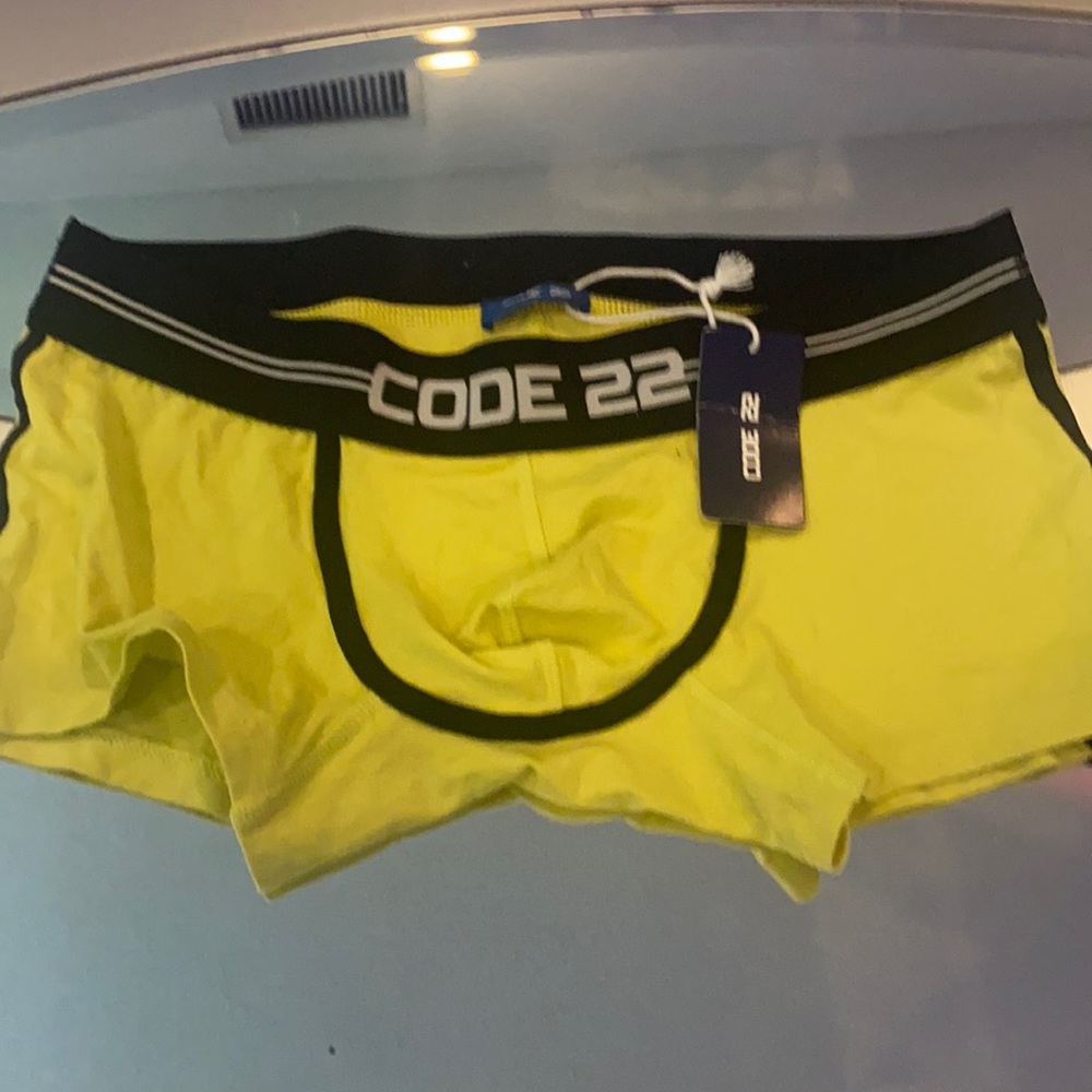 - NWT code 22 yellow boxer briefs 🔥🔥